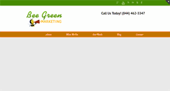 Desktop Screenshot of beegreenmarketing.com