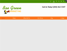 Tablet Screenshot of beegreenmarketing.com